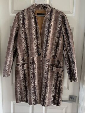 Blank NYC Snake Print Jacket / Coat – Size Small like New